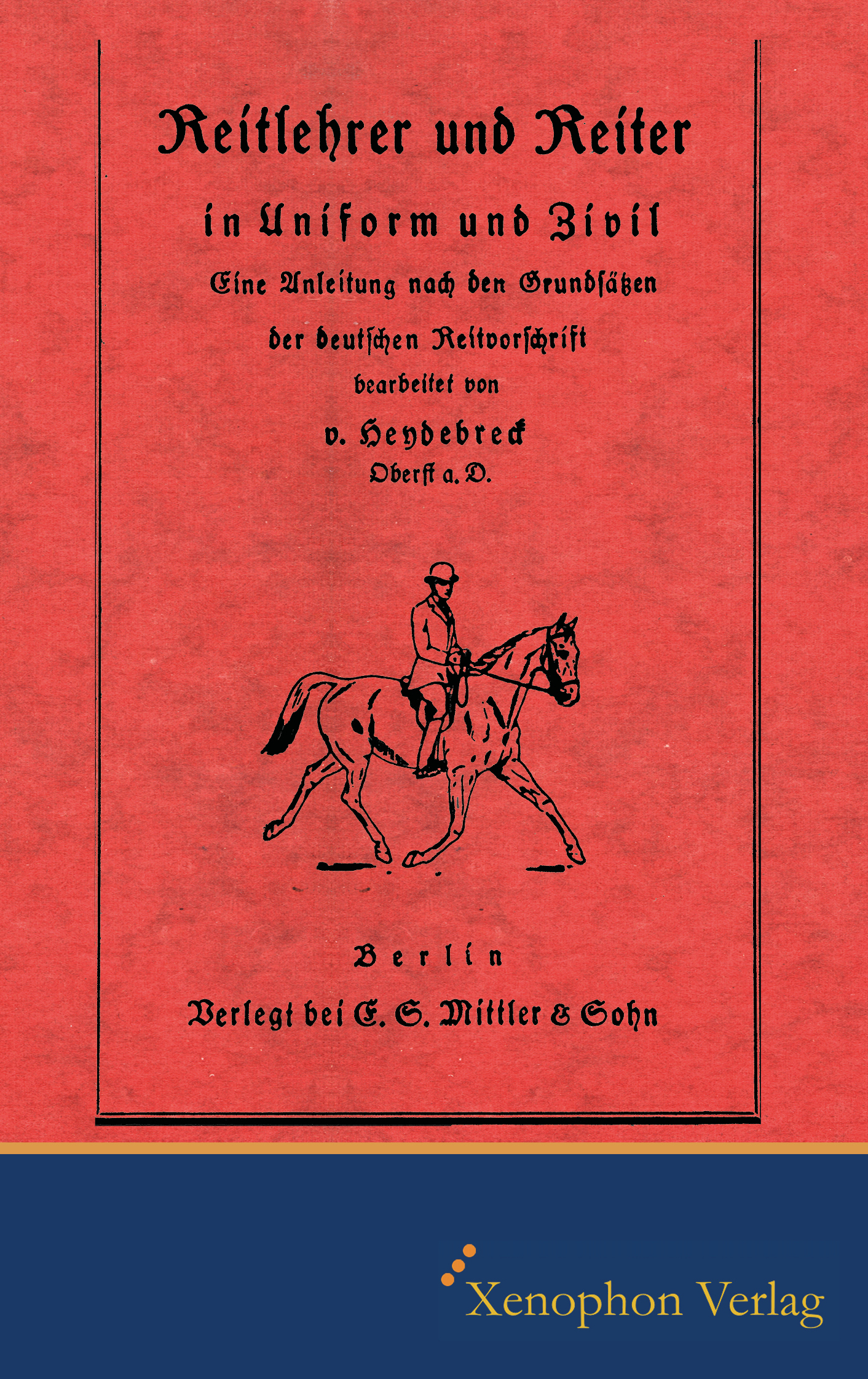 Reitlehrer und Reiter in Zivil und Uniform (Heydebreck)